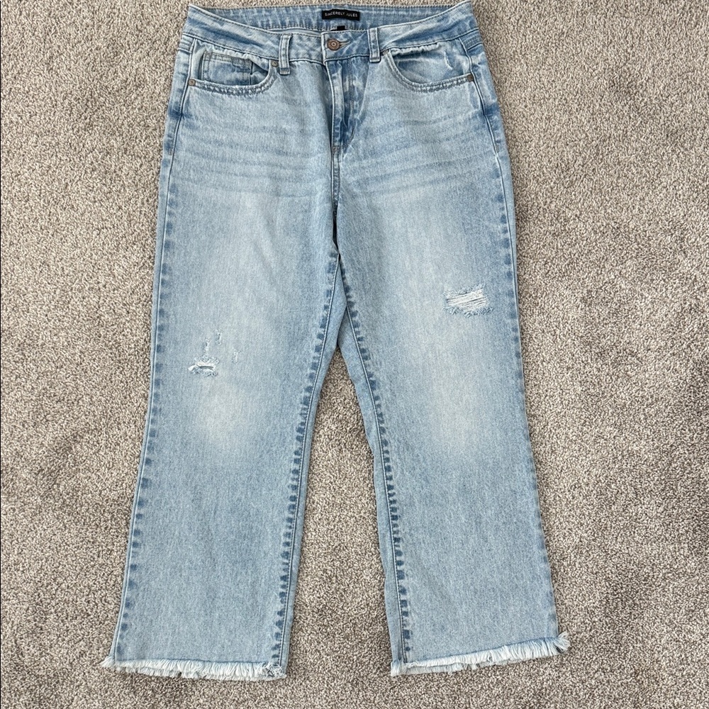 Sincerely Jules Light Blue Straight Leg Jeans